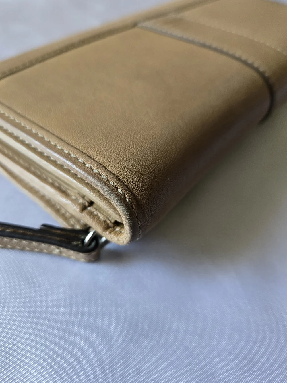 Coach Tan Leatherware Checkbook Wallet